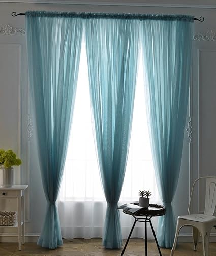 Amazon Com Thin Net Curtain Blackout Curtains Princess Wind Easy