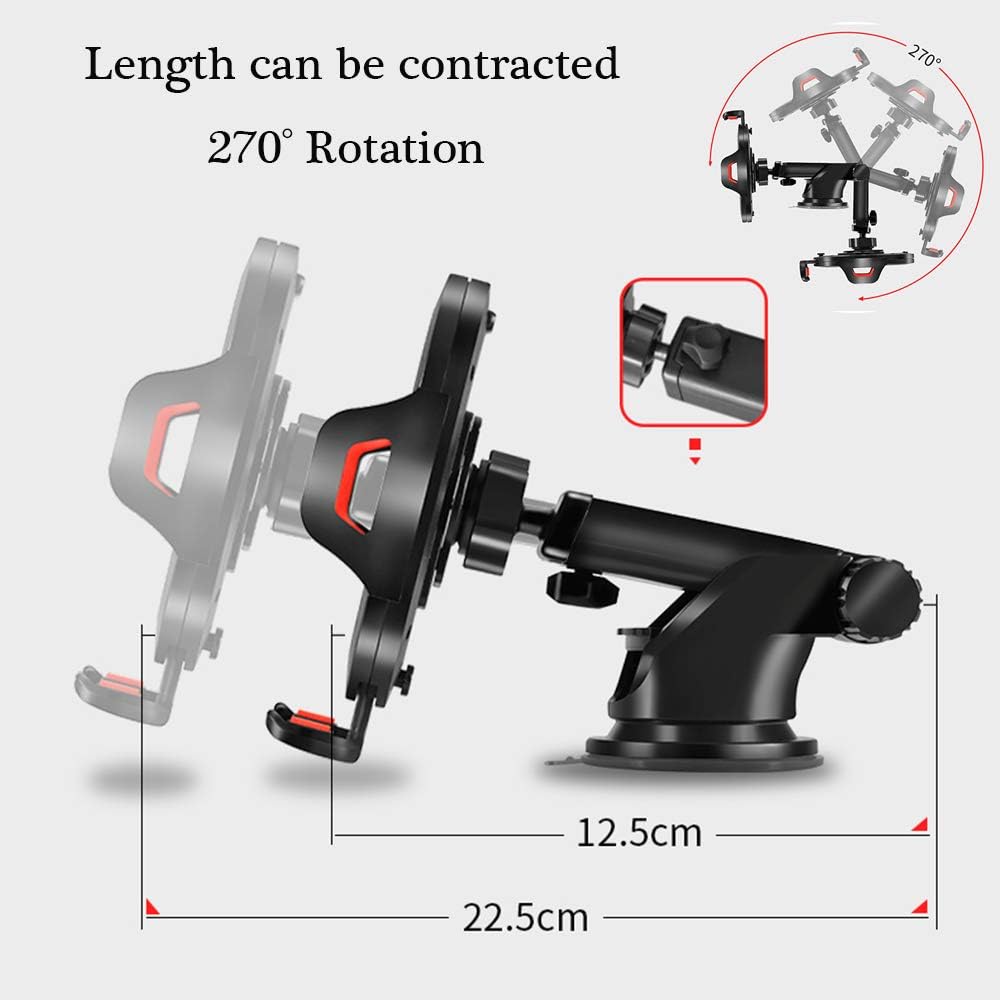 LEYMING Car Phone Holder, 3 in 1 Car Phone Mount - Image 4