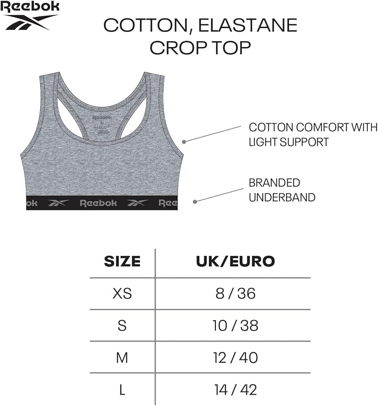 Frankie - Top Corto da Donna, Elasticizzato, Sportivo, con Schiena Incrociata, Colore Grigio/Bianco, Confezione da 2, Bianco/Grigio Marl, S — foto 5 di 5