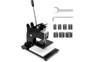 GOODCRAFTER Leather Cutting Machine 1 Ton,12x9cm Die Cutter Stamping Machine Embossing Plate Manual Die Cutter Hand Press Mold Cutter Leather Die Cut Leathercraft Cutting Machine DIY Tool for Various of Materials