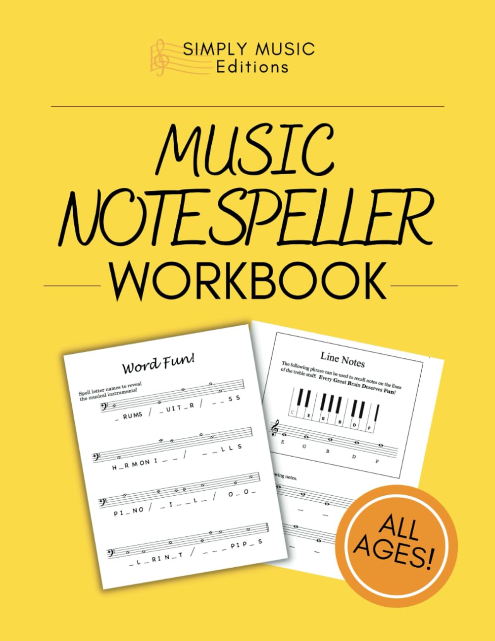 Mua Music Note Speller | Introductory Workbook for Beginning Music ...