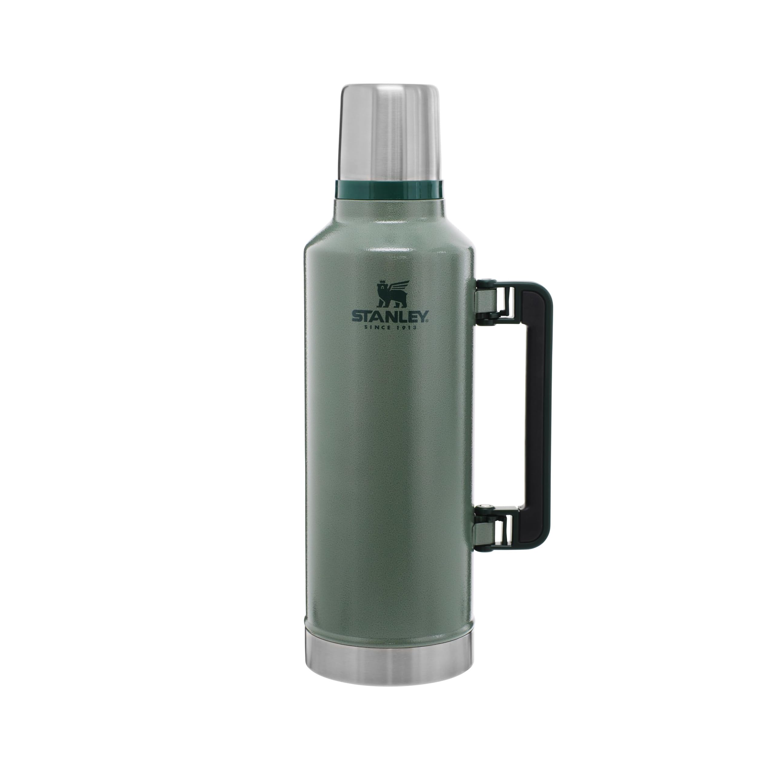 Stanley 1913 Classic Legendary Thermal Flask 2.3L - Keeps Hot Or Cold for 48 Hours - BPA-Free Insulated Bottle - Stainless Steel Coffee Flask - Leakproof - Dishwasher Safe - Green