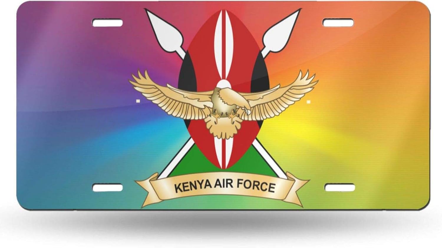 ASDAD Kenyan Air Force License Plate Cover Decorative Car