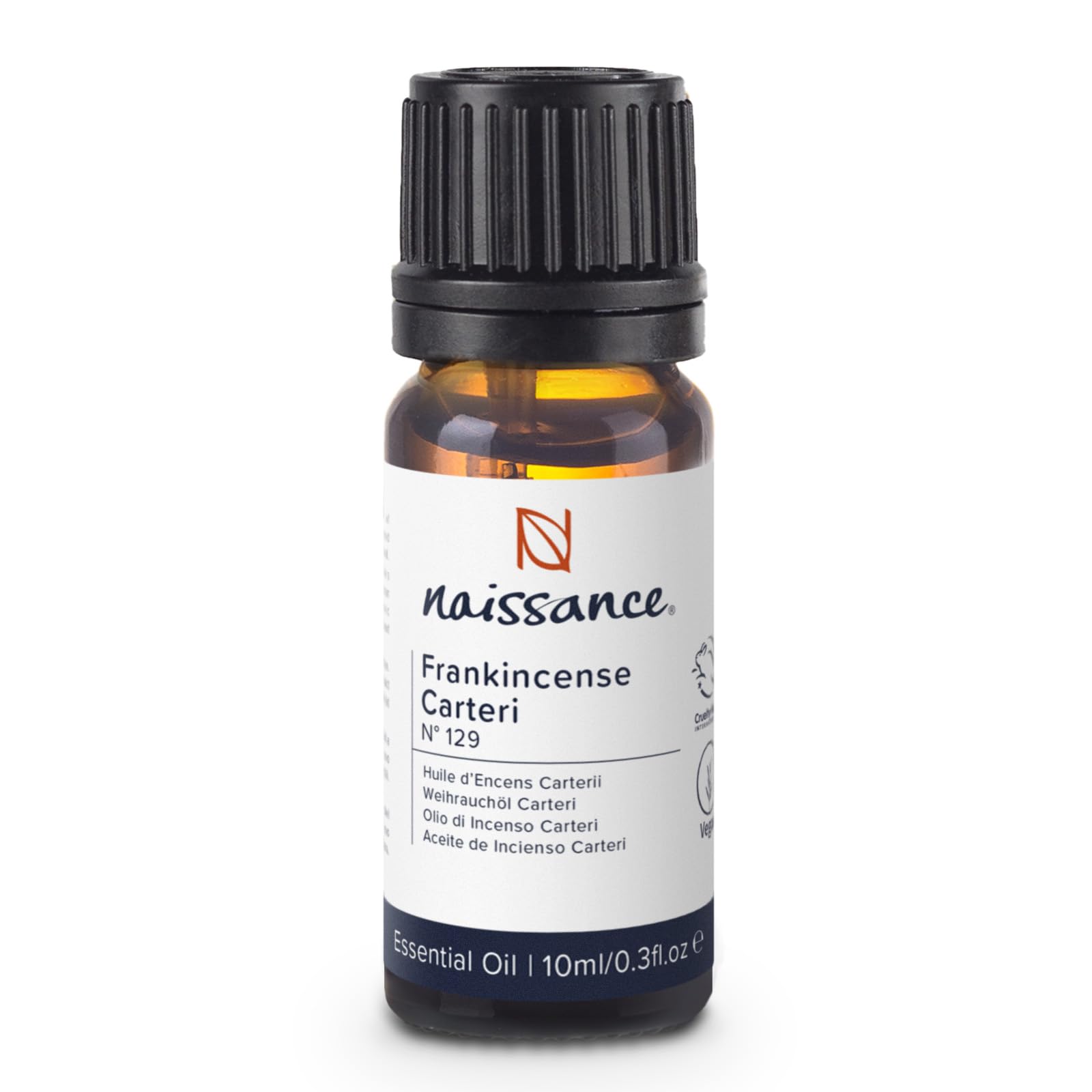 Naissance African Frankincense Essential Oil (No. 129) - 10ml - 100% Pure, Natural, Cruelty Free and Undiluted - Use in Aromatherapy. Massage Blends & Diffusers