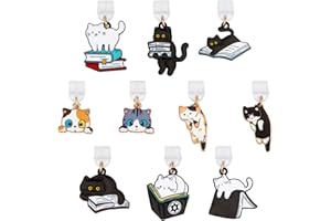 PH PandaHall 10PCS 10 Styles Dust Plug Charms Cat Phone Charms 27-40mm Animal Port Caps Protector Type-C Charging Port Plug C