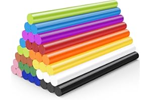 Enpoint Colored Hot Glue Sticks Full Size, Large Glue Sticks Bulk 36PCS, 0.43x4 for Paper/Plastic/Wood/Glass/Fabric/Metal, Car Repair Remover Crafting Tool Set