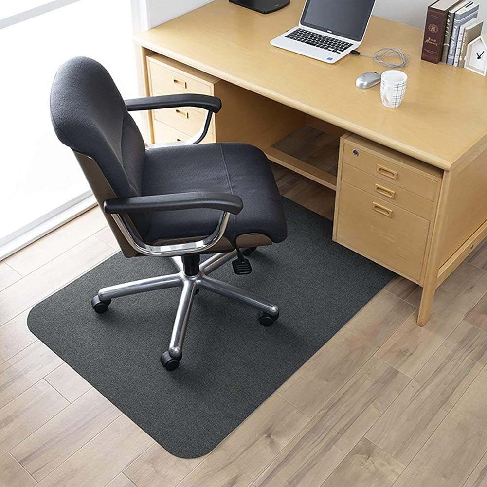 Office Chair Mat, Opaque Hard Floor Mat for Home, 0.16" Thick Multi-Purpose Low Pile Desk Chair Mat for Hardwood Floor (35x55 in. / Dark Gray): Kitchen & Dining