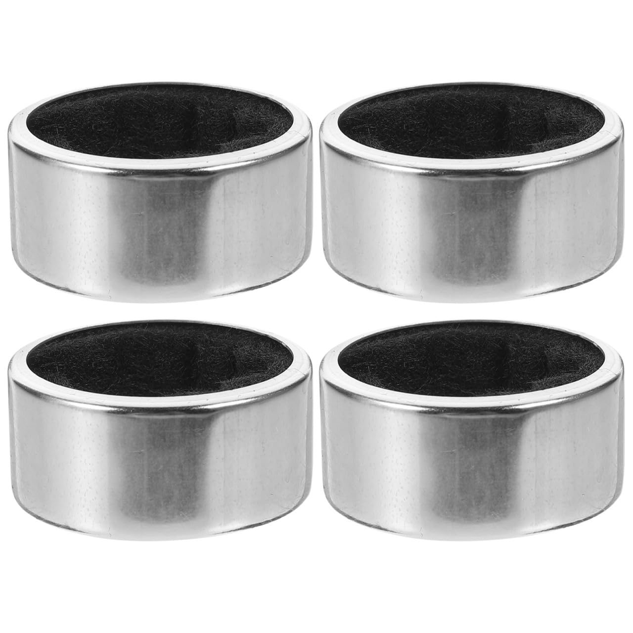 Lurrose Stainless Steel Wine Drip Collar Ring with Sponge Lining Anti Drip Bottle Collar Leakage Preventer for Wine Bottles Home Bar Restaurant 1.6X1.6X0.8 Inches