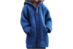 ChicCrate Womens Sweaters Open Front Cardigan Button Down Long Sleeve Shirts Cable Knit Chunky Tops Warm Winter Coats Outwear