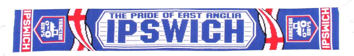 Ipswich Town Football Fans Scarf (100% Acrylic), Multi-coloured, 145cm - Image 3