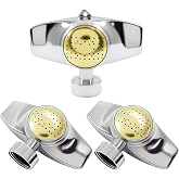 ISDVBUY 3 Pack Metal Spot Sprinkler, Zinc Yellow | Internal Thread, Adjustable 360 Degree, Square Circle Pattern, Small Area Yard &amp; Garden Watering