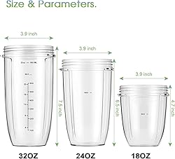 2-pack Replacement Parts Upgrade 32oz Cups with