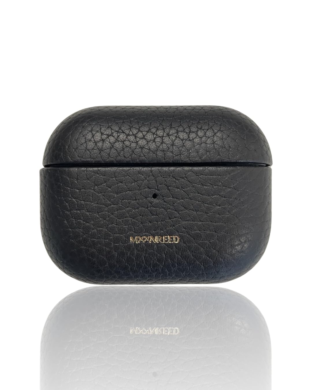 Real Leather Classic Case for Apple AirPod Pro 2 (Gen 2) - Visible LED with wireless charging (Midnight Black) — image 1