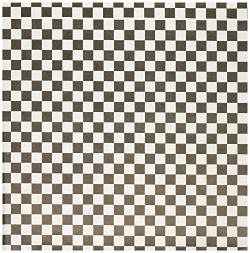 Bagcraft Grease-Resistant Paper Wraps and Liners, 12 X 12, Black Check, 1,000/box, 5 Boxes/Carton