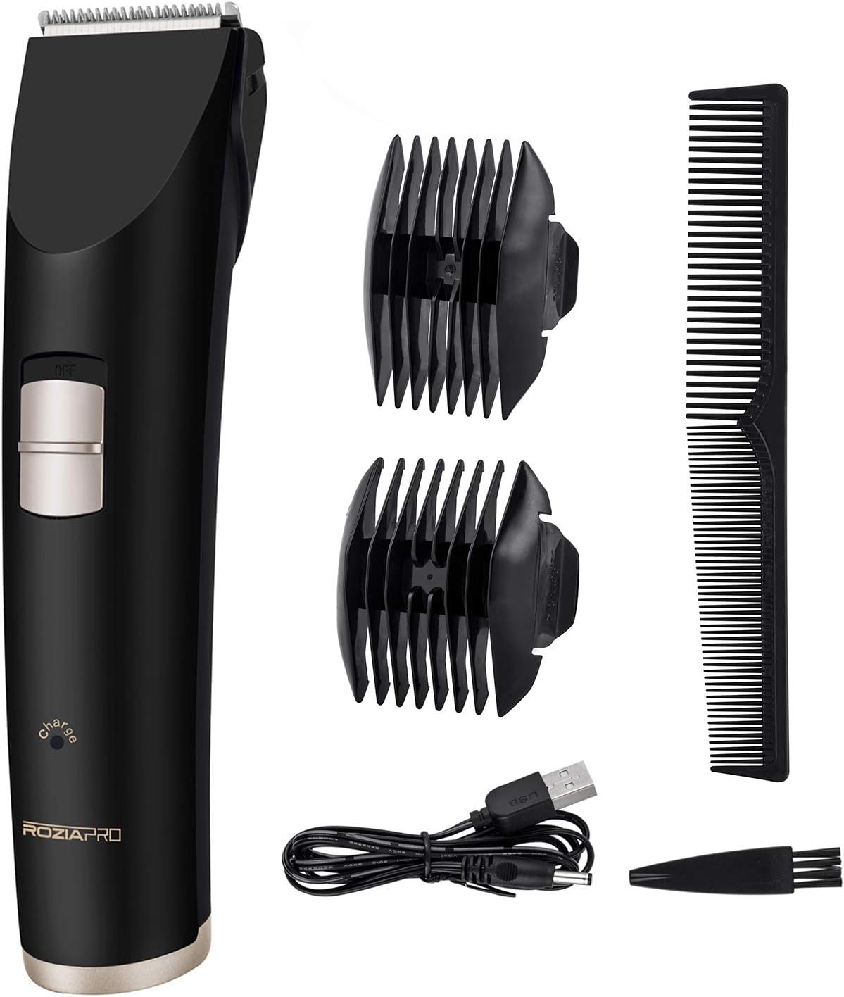 Beard Trimmer Hair Clippers for Men Electri Trimmers Haircut Cordless Rechargeable USB Charging Stainless Steel Limit Comb