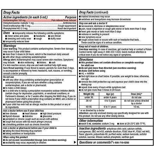 Basic Care Children's Cold & Flu Oral Suspension, Grape Flavor, 4 Fluid Ounce - Thumbnail 7