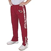 Zubaz Men's NFL Team Color Track Pant with Camo Lines Side Panels