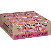 Maruchan Instant Lunch Ramen Noodles, Hot &amp; Spicy Shrimp Flavor &ndash; Japanese-Style Instant Noodle Soup, Easy Meal Ready in 3 Minutes &ndash; 2.25 Oz. (12 Pack)
