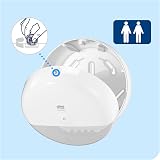 Tork SmartOne Toilet Roll Dispenser White T8 High Capacity Elevation view 2
