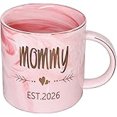 Mugpie New Mom Gifts Mug - Mama To Be/First Time New Mom Gift for Women - Mommy Est 2026 Coffee Cup -Best Birthday Mothers Day Baby Shower Christmas Gifts for Mother from Daughter Sister Friends