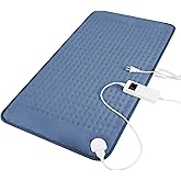 Heating Pad for Pain Relief and Cramps, 6 Heating & 4 Timer Setting, Auto-Off, Machine Washable, Moist Dry Heat Options, Gifts for Women