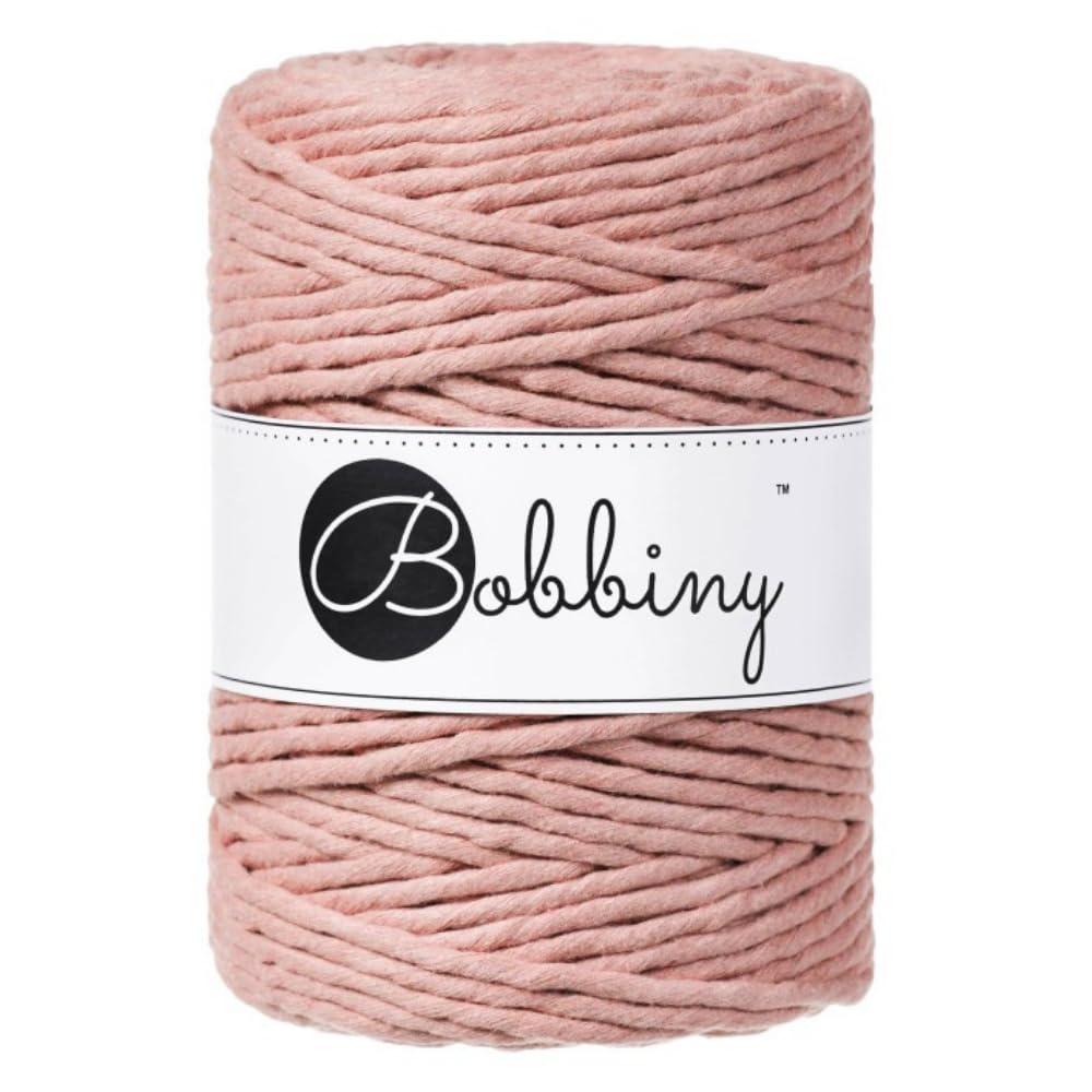 Bobbiny XXL 5mm Single Ply Macrame Cord (Blush) 100m — image 1