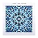 Diamond Painting DIY 5D Special Shape Rhinestones, ABEUTY Blue Mandela Floral Persian Flower, Partial Drill Crystal Diamond Art Kits