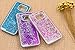 BLLQ S7 Case Funy Flowing Quicksand Stars Liquid Shiny Bling Glitter Sparkle Transparent Crystal Clear Hard PC Cover Case Compatible with Samsung Galaxy S7 (SM- G930F)(S7 Bling Purple)