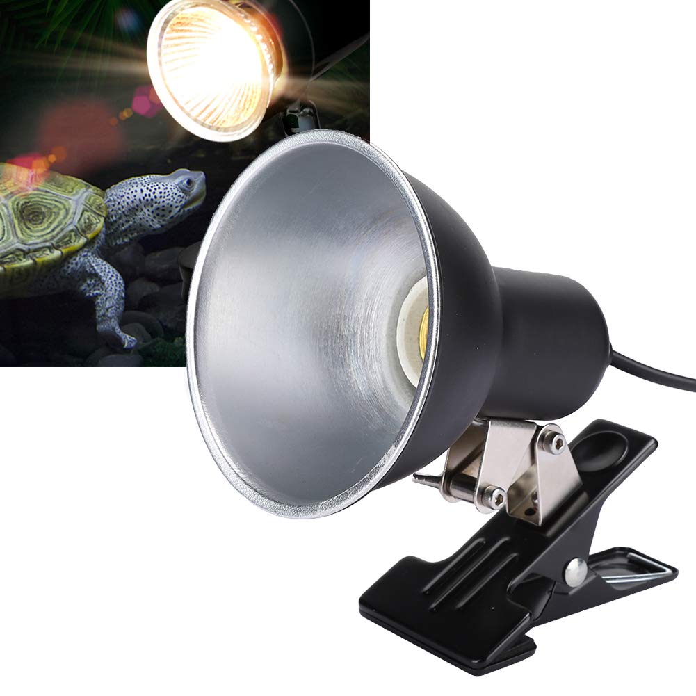 Cikonielf Reptile Heat Lamp Holder E27 Socket 360掳 Rotating with On/Off Switch and Clamp for Terrariums, Reptile Enclosures, Brooders, and Chicken Coops