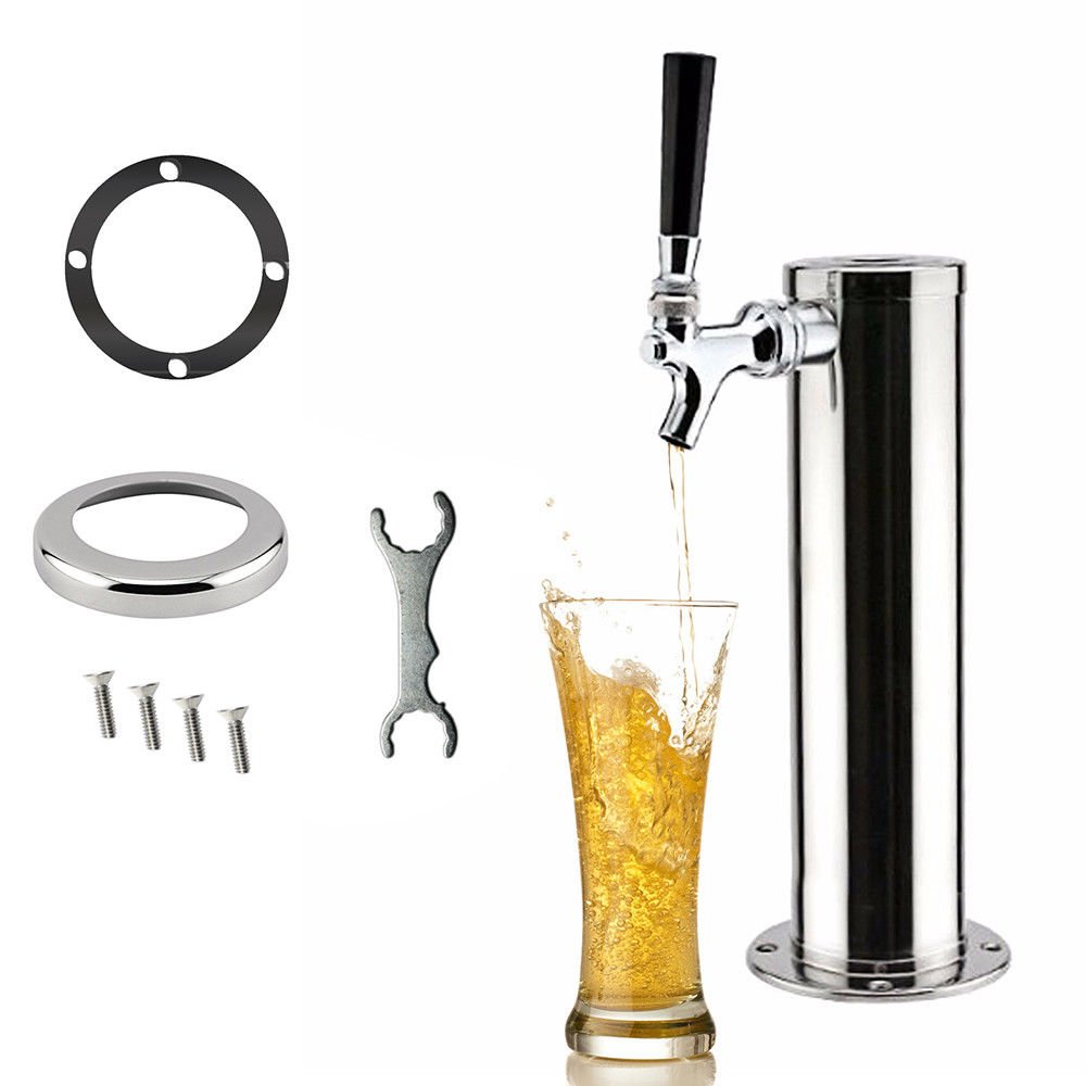 1 Faucets Draft Beer Tower 1 Tap Single Faucet Stainless Steel Homebrew