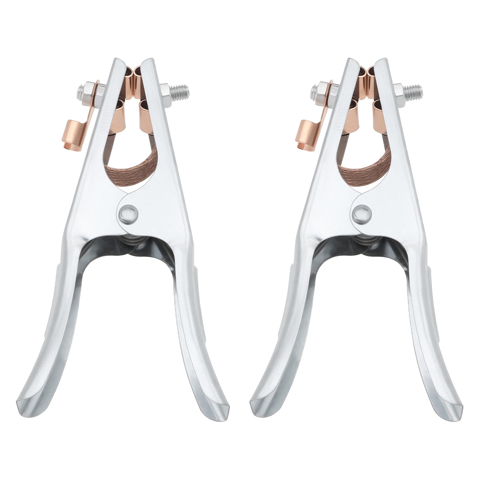 EMSea 2Pcs 200A Welding Machine Earth Clamp Electroplated Copper Welding Ground Clamp for Electric Welding Machine Cutting Machine 170x90mm