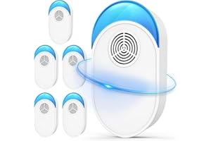 BUGBEAT Upgraded Ultrasonic Repeller 6 Pack, Indoor Ultrasonic Repellent for Roach, Rodent, Mouse, Bugs, Ant, Mosquito, Mice, Spider, Electronic Plug in Pest Control (6)