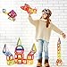SASRL Mini Magnetic Toys Building Tiles Blocks Stack Set - 158 pcs