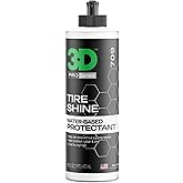 3D Tire Shine Gel – Water-Based, High Gloss Tire Dressing | Non-Greasy, Long Lasting Finish for Rubber, Trim & Vinyl | Easy Gel Application | Car Detailing |16 oz