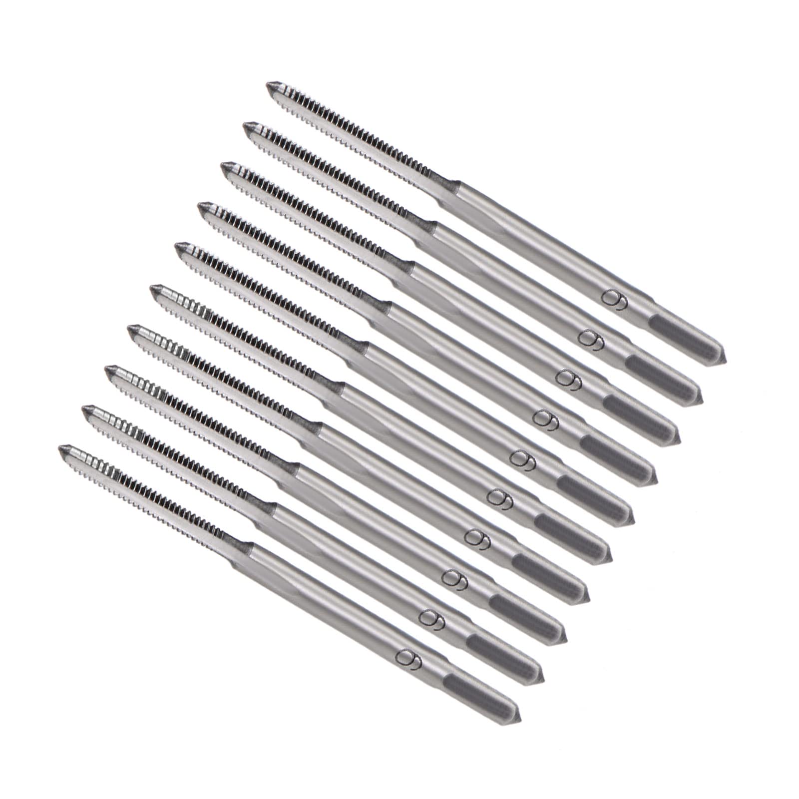 CoCud Hand Threading Taps, M1.6 x 0.35 Thread, Metric High Speed Steel Screw Tapping Taper Bottom Tap - (Applications: for Machine Thread Repair), 5-Pairs โ image 1