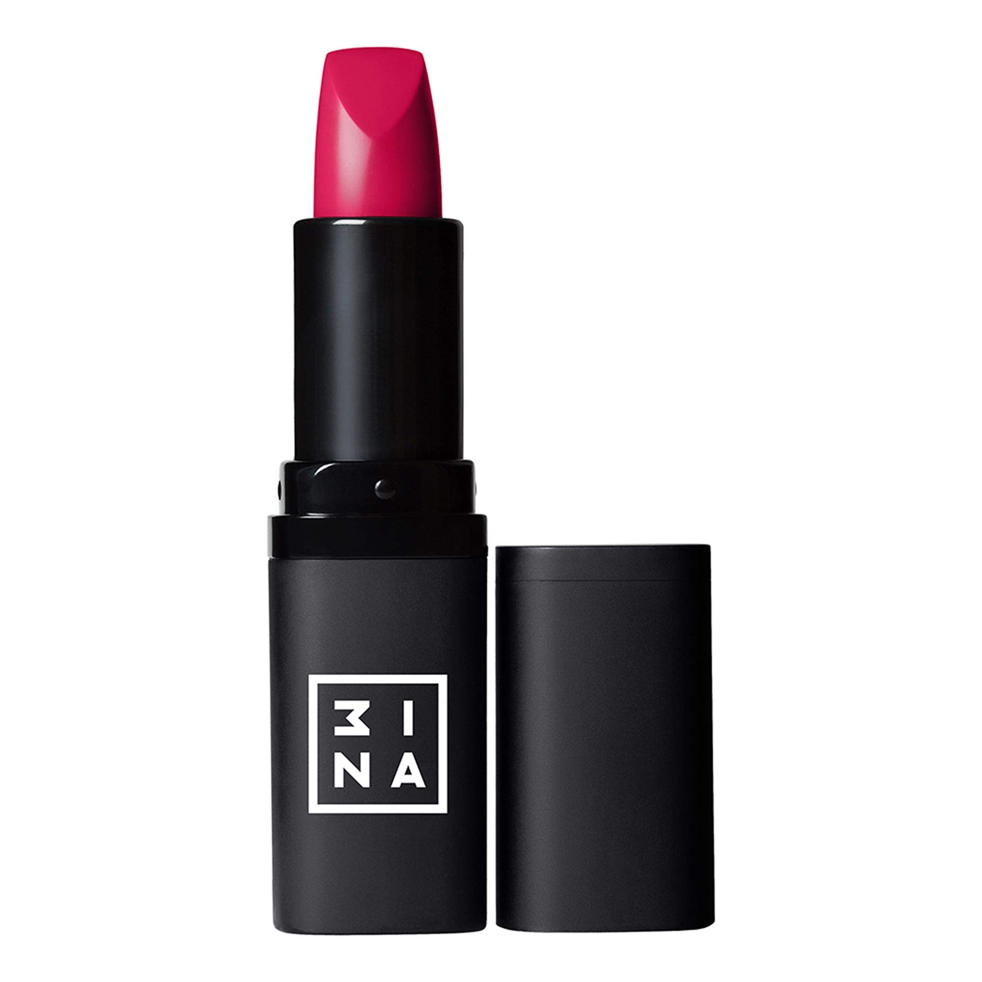 3INA MAKEUP - Vegan - Cruelty Free - The Lipstick 114 - Light framboise - Longwearing Formula - Moisturizing Creamy Texture - Smooth Formula - Intense Color - Highly Pigmeted Shades - Shiny Finish