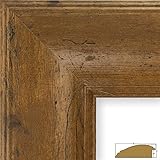 Craig Frames 80011 24 by 36-Inch Picture Frame, Smooth Wrap Finish, 3-Inch Wide, Light Walnut Brown