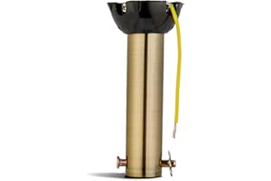 ZDZQFC Ceiling Fan Extension Rod 4 Inch,Ceiling Fan Downrod with Ball Head,Downrod Extension for Fan,1 inch Outside Diameter, Boom Suitable for a Wide Range of (golden)
