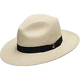 ULTRAFINO Fedora Packable Foldable Panama Straw Hat Classic