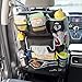 Osenia Backseat Car Organizer w/Detachable Pouch | Extra Large Travel Cargo Storage Carrier for Babies, Toddlers, Kids | Multiple Pockets for Bottles, Tissue Box, Toys, Entertainment