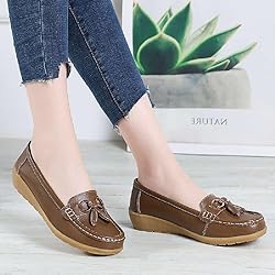 Women's Genuine Leather Platform Loafers Classic