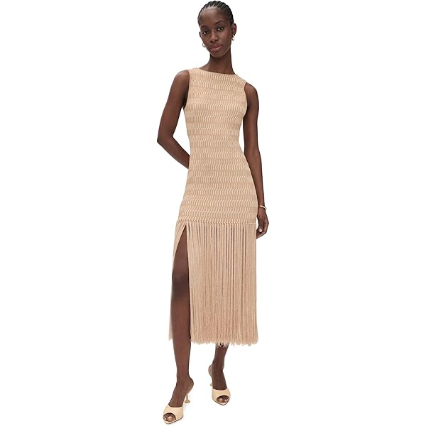Amazon.com: Long Dress with Knit Fringe by ENDLESS ROSE : Clothing, Shoes & Jewelry Amazon.com: Long Dress with Knit Fringe by ENDLESS ROSE : Clothing, Shoes & Jewelry