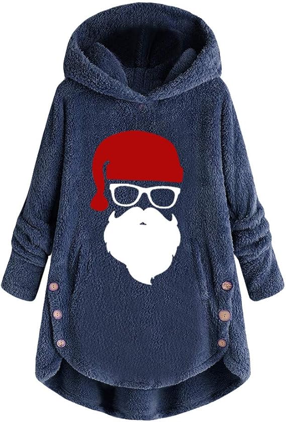 womens santa hoodie