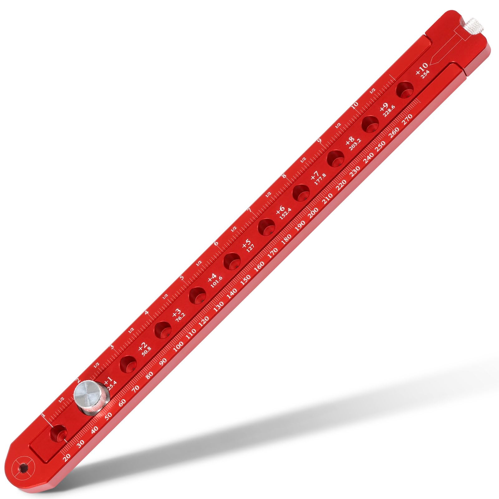 Photo 1 of MLYNZXJSY Woodworking Compass Scriber 13.46in Metric/Inch Aluminum Alloy Woodworking Compass Scriber Easy Read Circle Drawing Gauge Wood Arc Marking Ruler with Fixed Pen for Engineers Carpenters