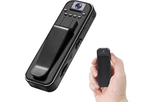 YYCAMUS Body Camera with Video and Audio Recording, HD 1080P Video Camera 180° Rotating Lens Camcorder, Night Vision Camera Support Time Stamp Body Cam for Civilians/Law Enforcement