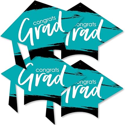 Amazon Com Big Dot Of Happiness Teal Grad Best Is Yet To Come