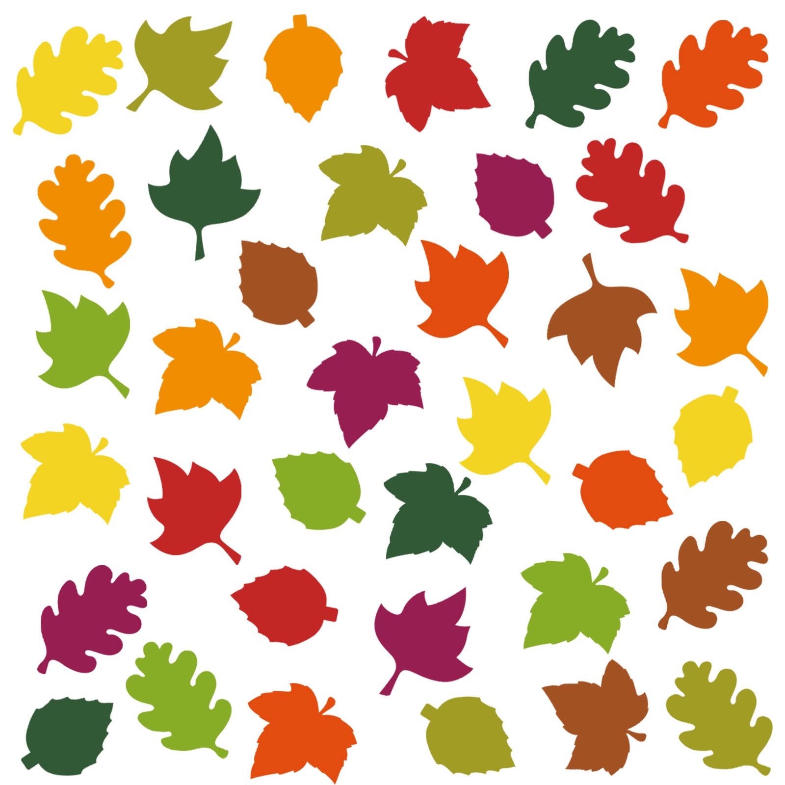 Photo 1 of Geyee 108 Pcs Leaf Cutouts Paper Fall Leaves Cut Outs Classroom Bulletin Board Decorations Autumn Die Cut for Teachers DIY Craft Office School Chalkboard Wall Decor(3.5 Inch)