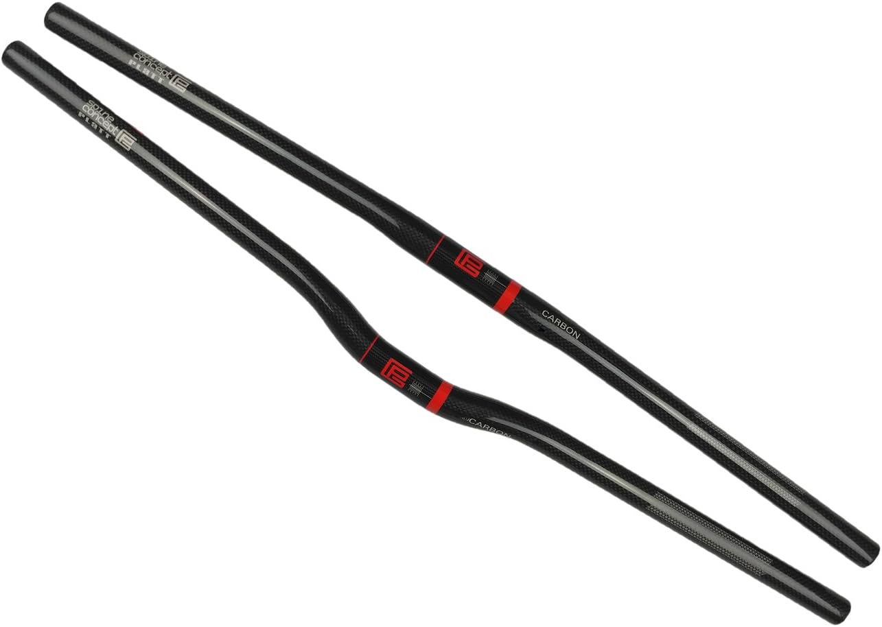 PLATT Bicycle Handlebar Carbon Fiber Lightweight Flat Handlebars Riser Bars for Mountain Bike,25.4mm