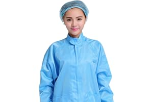 erioctry 100 Pcs Disposable Non-Woven Hair Net Cap Lightweight Bouffant Cap Hairnet Restraint Labs Food Service Elastic Free Size (Blue)