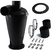 Cyclone Dust Collector Dust Collection Dust Separator Shop Vac Accessories (Black)